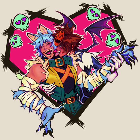 Halloween Town Sora &amp; Riku